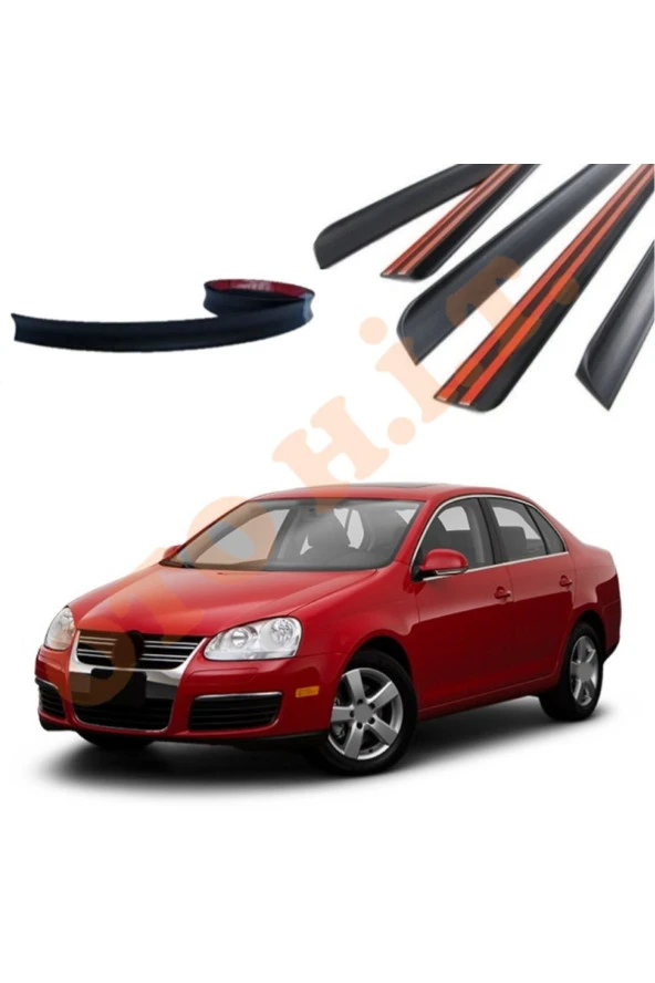 OTO H.İ.T.  VOLKSWAGEN JETTA 06-11 UYUMLU BAGAJ ÜSTÜ SPOİLER MAT SİYAH