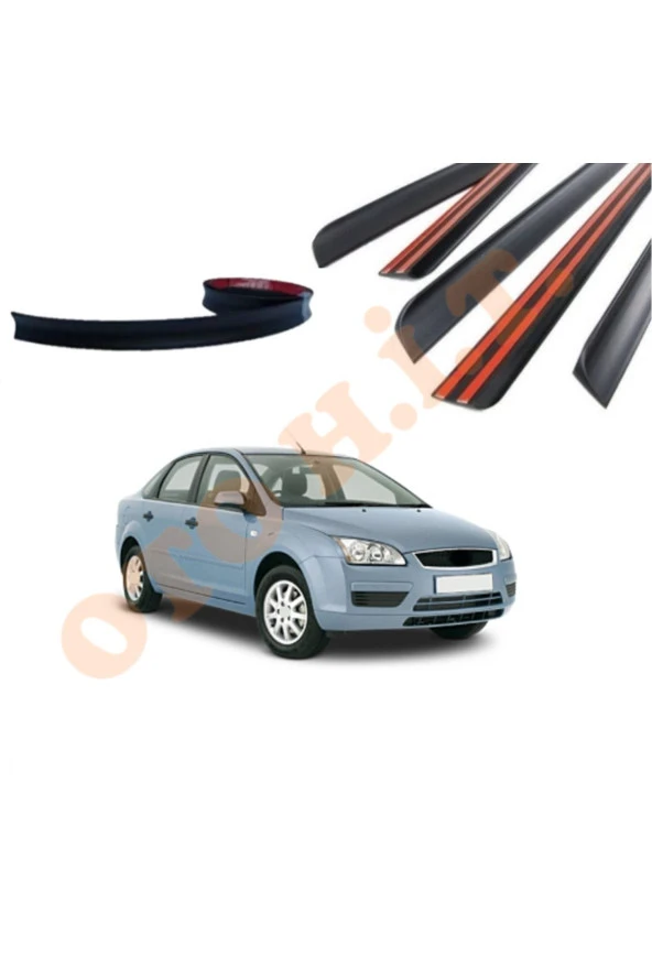 OTO H.İ.T.  FORD FOCUS 2 UYUMLU BAGAJ ÜSTÜ SPOİLER MAT SİYAH