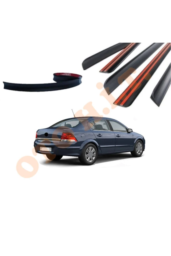 OTO H.İ.T.  OPEL ASTRA H SEDAN UYUMLU BAGAJ ÜSTÜ SPOİLER MAT SİYAH