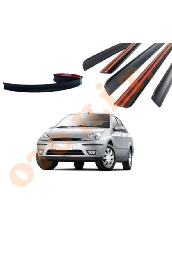 OTO H.İ.T.  FORD FOCUS 1 UYUMLU BAGAJ ÜSTÜ SPOİLER MAT SİYAH