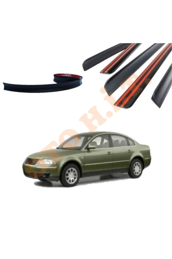 OTO H.İ.T.  VOLKSWAGEN PASSAT B5,5 UYUMLU BAGAJ ÜSTÜ SPOİLER MAT SİYAH