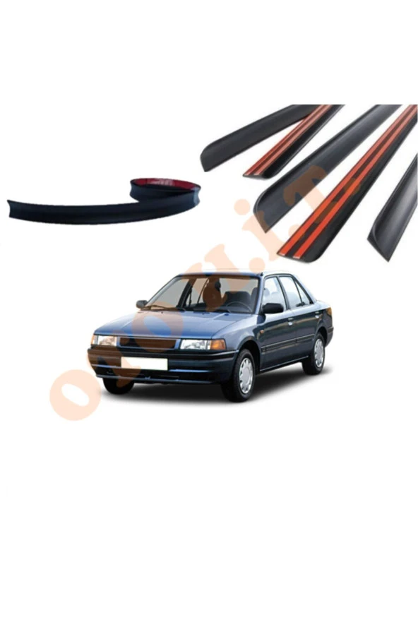 OTO H.İ.T.  MAZDA 323 92-96 UYUMLU BAGAJ ÜSTÜ SPOİLER MAT SİYAH