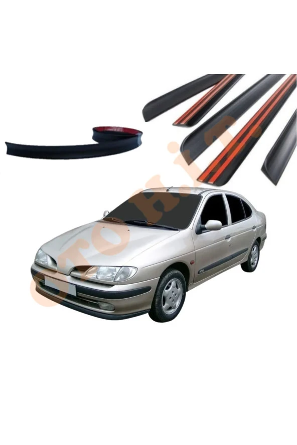 OTO H.İ.T.  RENAULT MEGANE 1 UYUMLU BAGAJ ÜSTÜ SPOİLER MAT SİYAH