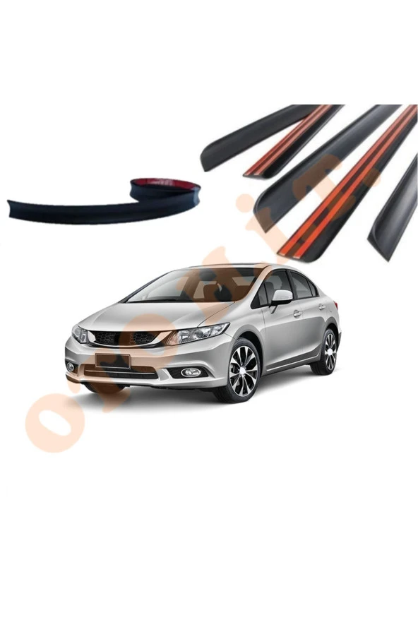 OTO H.İ.T.  HONDA CİVİC FB7 UYUMLU BAGAJ ÜSTÜ SPOİLER MAT SİYAH ürün görseli