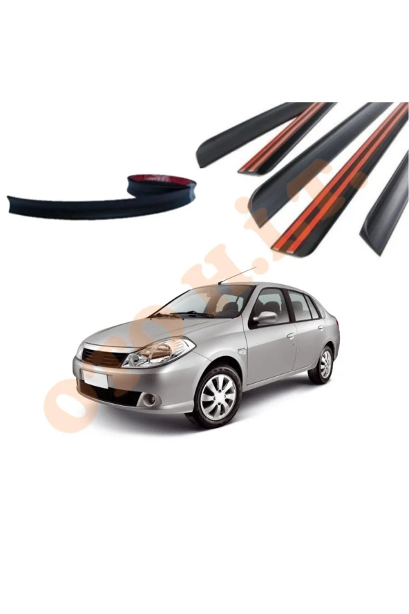 OTO H.İ.T.  RENAULT SYMBOL 08-12 UYUMLU BAGAJ ÜSTÜ SPOİLER MAT SİYAH