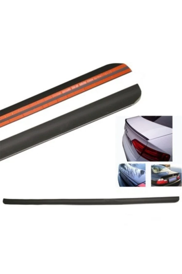 OTO H.İ.T.  RENAULT MEGANE 1 UYUMLU BAGAJ ÜSTÜ SPOİLER MAT SİYAH - 3