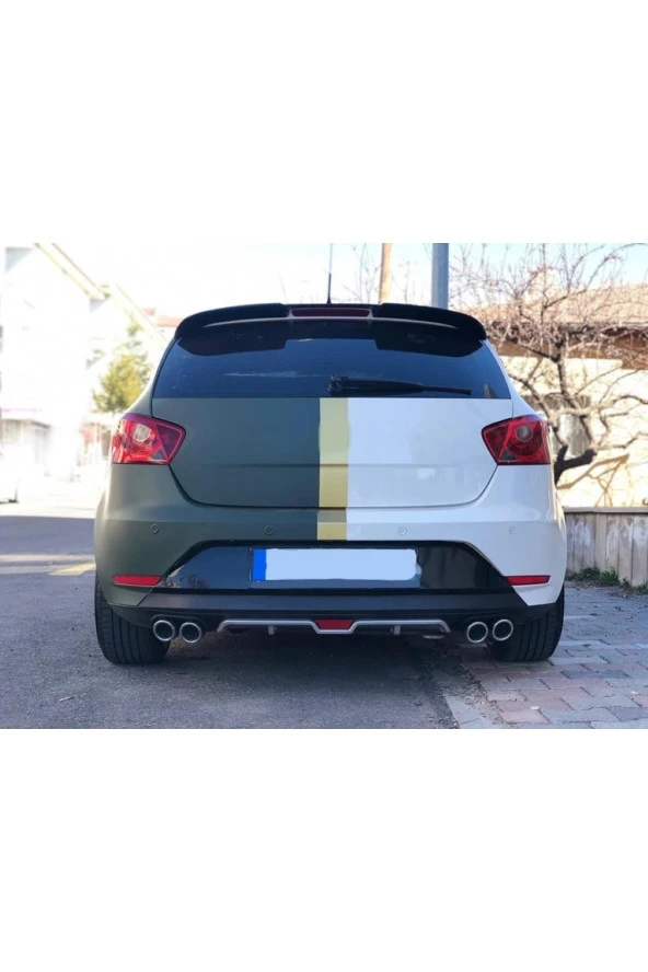 OTO H.İ.T.  SEAT İBİZA UYUMLU BODY KİT DİFÜZÖR 4 ÇIKIŞ GRİ YUVARLAK ürün görseli