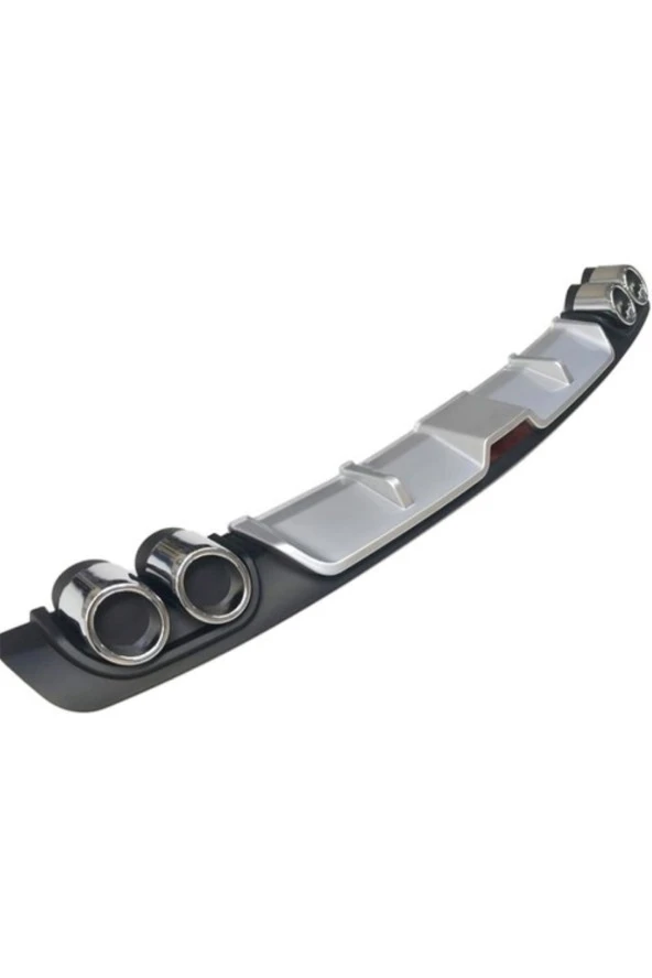 OTO H.İ.T.  SEAT İBİZA UYUMLU BODY KİT DİFÜZÖR 4 ÇIKIŞ GRİ YUVARLAK - Resim 3