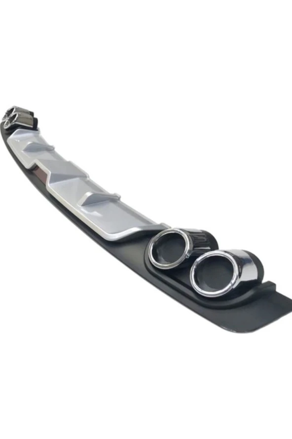 OTO H.İ.T.  SEAT İBİZA UYUMLU BODY KİT DİFÜZÖR 4 ÇIKIŞ GRİ YUVARLAK - Resim 4