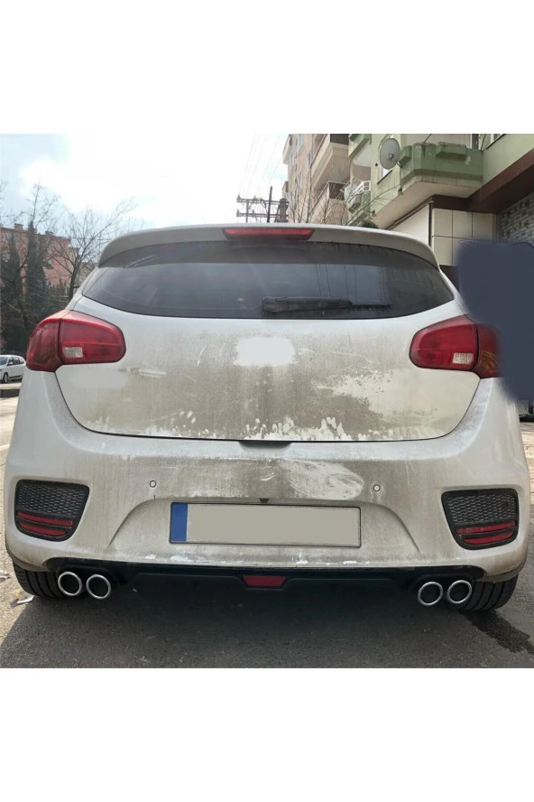 OTO H.İ.T.  KİA CEED UYUMLU BODY KİT DİFÜZÖR 4 ÇIKIŞ SİYAH YUVARLAK ürün görseli