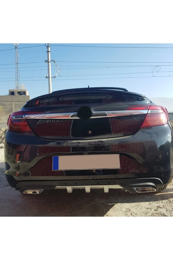 OTO H.İ.T.  OPEL İNSİGNİA UYUMLU BODY KİT DİFÜZÖR 2 ÇIKIŞ GRİ KARE