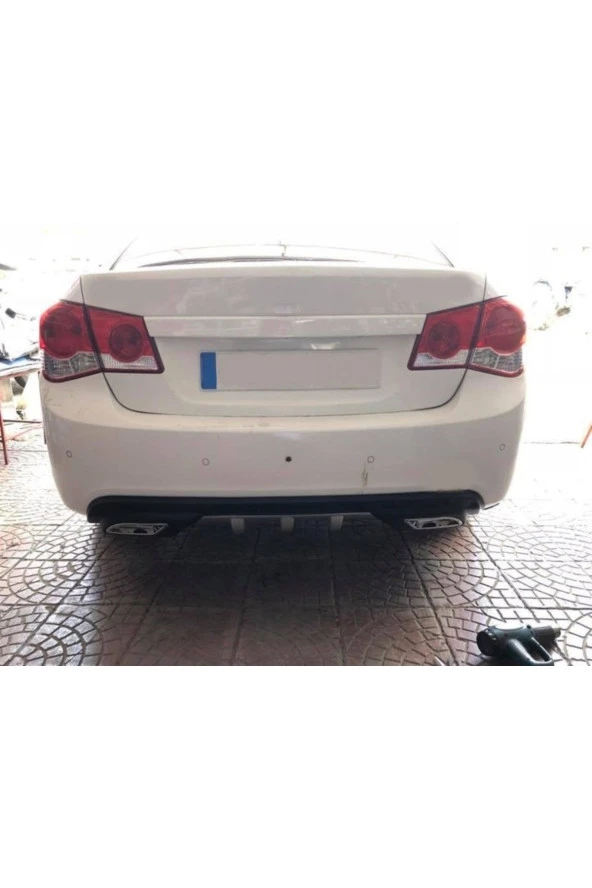 OTO H.İ.T.  CHEVROLET CRUZE UYUMLU BODY KİT DİFÜZÖR 2 ÇIKIŞ GRİ KARE