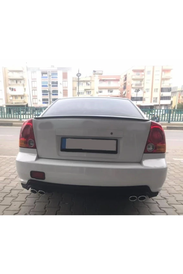 OTO H.İ.T.  HYUNDAİ ACCENT ADMİRE UYUMLU BODY KİT DİFÜZÖR 4 ÇIKIŞ YUVARLAK SİYAH MODEL 2