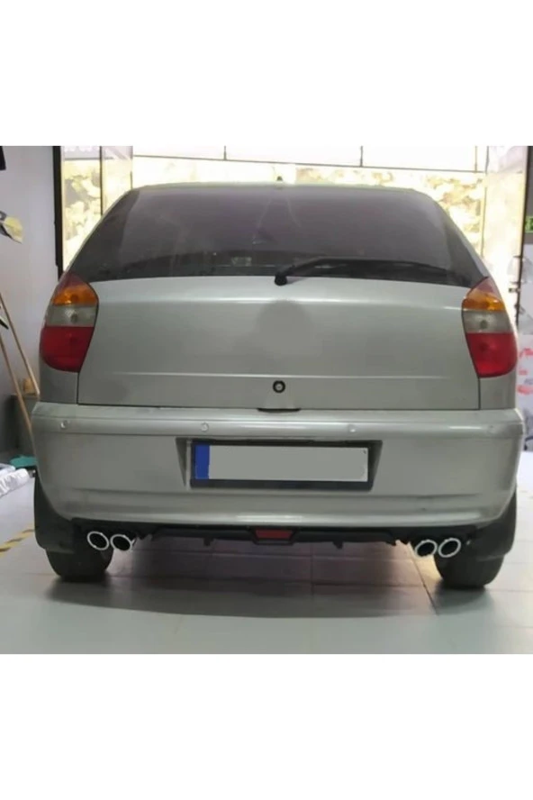 OTO H.İ.T.  FİAT PALİO YENİ KASA UYUMLU BODY KİT DİFÜZÖR 4 ÇIKIŞ SİYAH YUVARLAK ürün görseli