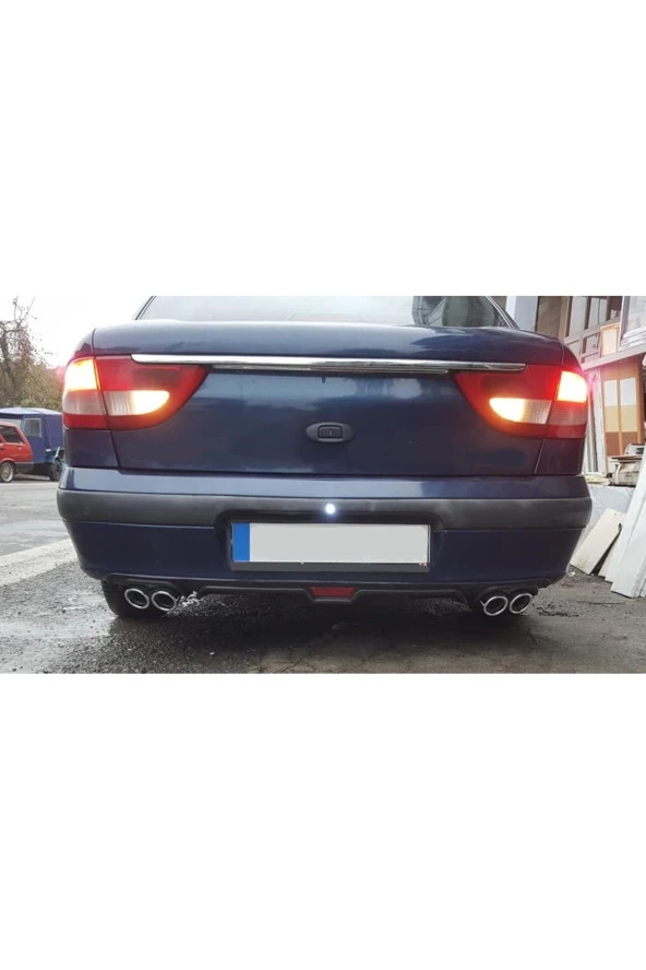 OTO H.İ.T.  RENAULT MEGANE 1 UYUMLU BODY KİT DİFÜZÖR 4 ÇIKIŞ SİYAH YUVARLAK