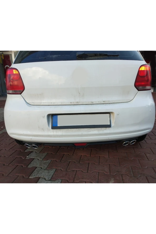 OTO H.İ.T.  VOLKSWAGEN POLO MK5 UYUMLU BODY KİT DİFÜZÖR 4 ÇIKIŞ SİYAH YUVARLAK ürün görseli
