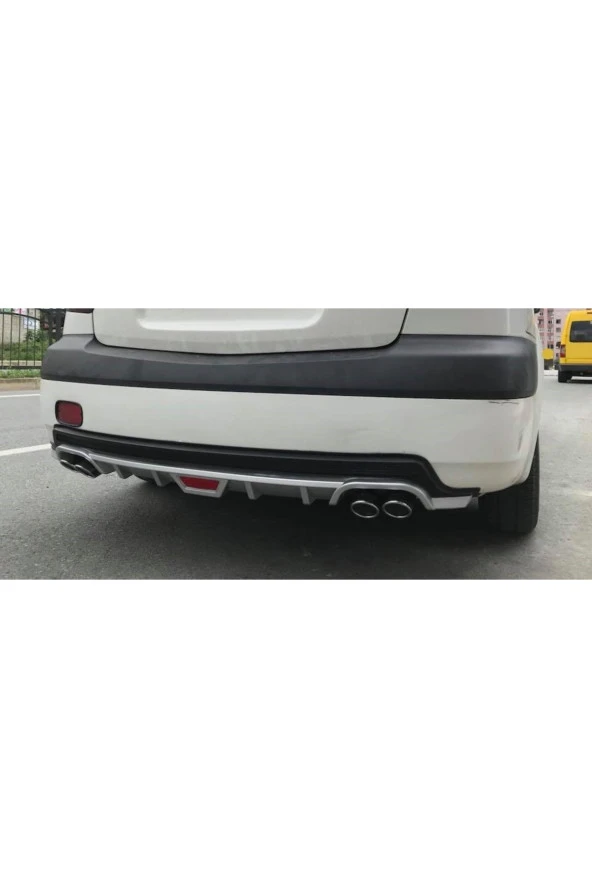 OTO H.İ.T.  FORD FOCUS 3 UYUMLU BODY KİT DİFÜZÖR 4 ÇIKIŞ YUVARLAK GRİ MODEL 1 - Resim 2