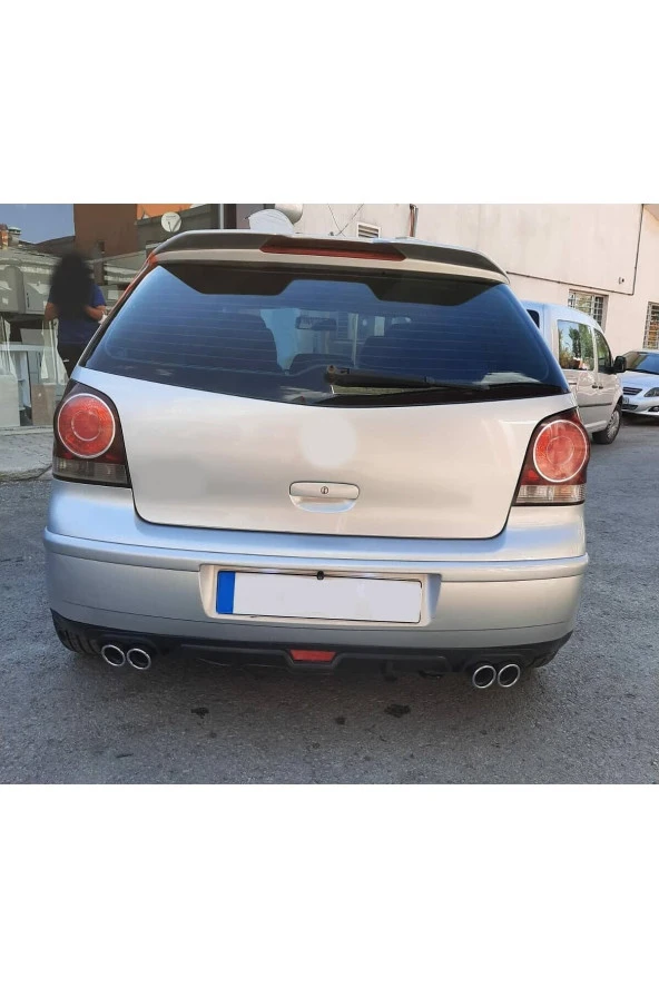 OTO H.İ.T.  VOLKSWAGEN POLO 04-09 UYUMLU BODY KİT DİFÜZÖR 4 ÇIKIŞ SİYAH YUVARLAK ürün görseli