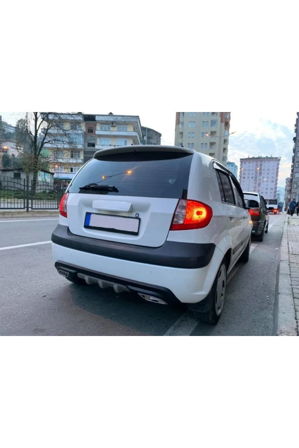 OTO H.İ.T.  HYUNDAİ GETZ UYUMLU BODY KİT DİFÜZÖR 2 ÇIKIŞ GRİ KARE