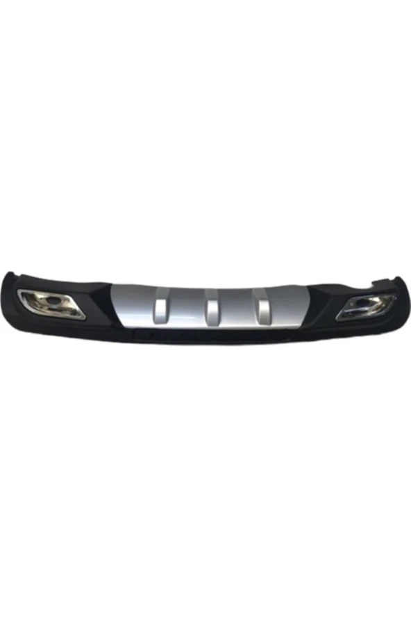 OTO H.İ.T.  HYUNDAİ ACCENT ERA UYUMLU BODY KİT DİFÜZÖR 2 ÇIKIŞ GRİ KARE - 4