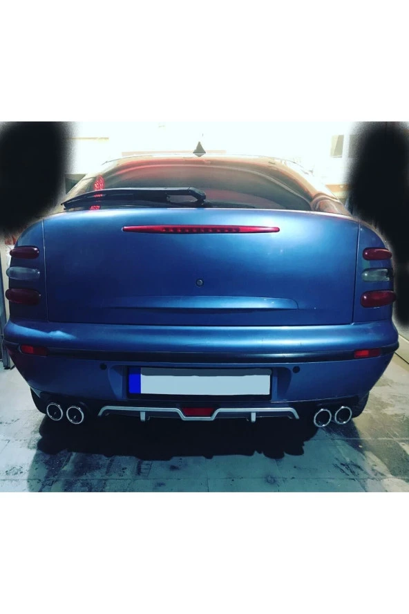 OTO H.İ.T.  FİAT BRAVA UYUMLU BODY KİT DİFÜZÖR 4 ÇIKIŞ GRİ YUVARLAK ürün görseli