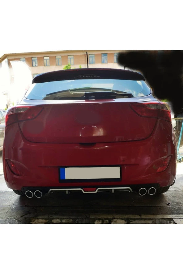 OTO H.İ.T.  HYUNDAİ İ30 UYUMLU BODY KİT DİFÜZÖR 4 ÇIKIŞ GRİ YUVARLAK ürün görseli