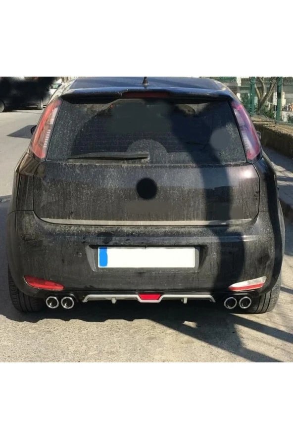 OTO H.İ.T.  FİAT PUNTO MAKYAJLI UYUMLU BODY KİT DİFÜZÖR 4 ÇIKIŞ GRİ YUVARLAK ürün görseli