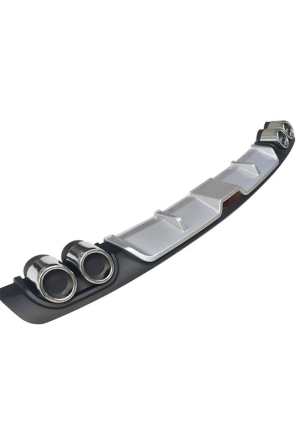 OTO H.İ.T.  FORD C MAX UYUMLU BODY KİT DİFÜZÖR 4 ÇIKIŞ GRİ YUVARLAK - Resim 3