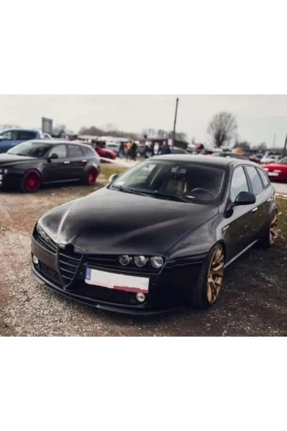 OTO H.İ.T.  ALFA ROMEO 159 UYUMLU ÖN TAMPON EKİ CUPRA LİP MAT SİYAH BODY KİT ürün görseli