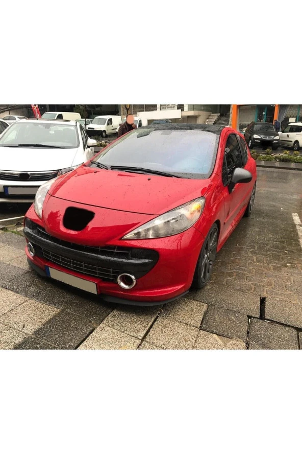 OTO H.İ.T.  PEUGEOT 207 UYUMLU ÖN TAMPON EKİ CUPRA LİP MAT SİYAH BODY KİT