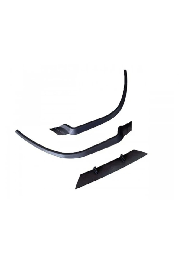 OTO H.İ.T.  CİTROEN SAXO UYUMLU ÖN TAMPON EKİ CUPRA LİP MAT SİYAH BODY KİT - Resim 4