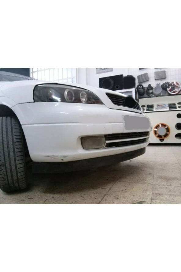 OTO H.İ.T.  OPEL ASTRA G UYUMLU BODY KİT ÖN TAMPON EKİ KIRILMAZ YUMUŞAK LİP MAT SİYAH ürün görseli