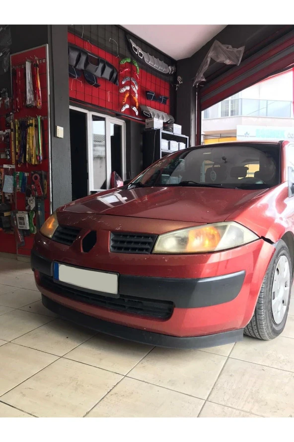 OTO H.İ.T.  RENAULT MEGANE 2 UYUMLU BODY KİT ÖN TAMPON EKİ KIRILMAZ YUMUŞAK LİP MAT SİYAH