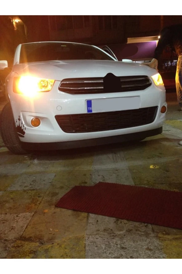 OTO H.İ.T.  CİTROEN C ELYSEE UYUMLU BODY KİT ÖN TAMPON EKİ KIRILMAZ YUMUŞAK LİP MAT SİYAH ürün görseli