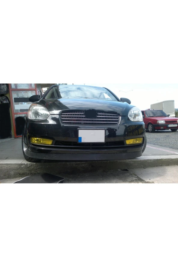 OTO H.İ.T.  HYUNDAİ ACCENT ERA UYUMLU BODY KİT ÖN TAMPON EKİ KIRILMAZ YUMUŞAK LİP MAT SİYAH ürün görseli