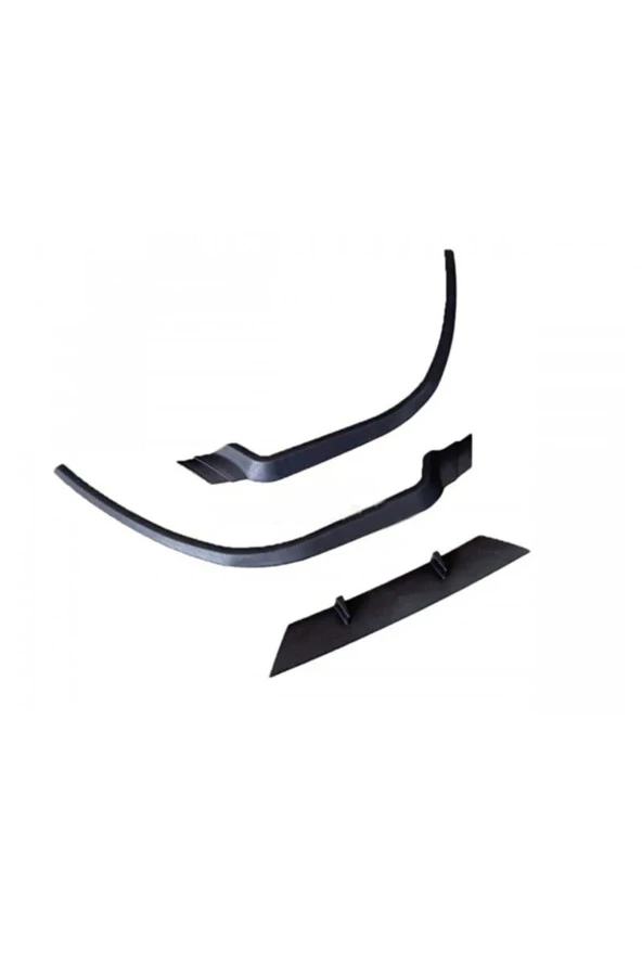 OTO H.İ.T.  SEAT İBİZA 03-08 UYUMLU ÖN TAMPON EKİ CUPRA LİP MAT SİYAH BODY KİT - Resim 4