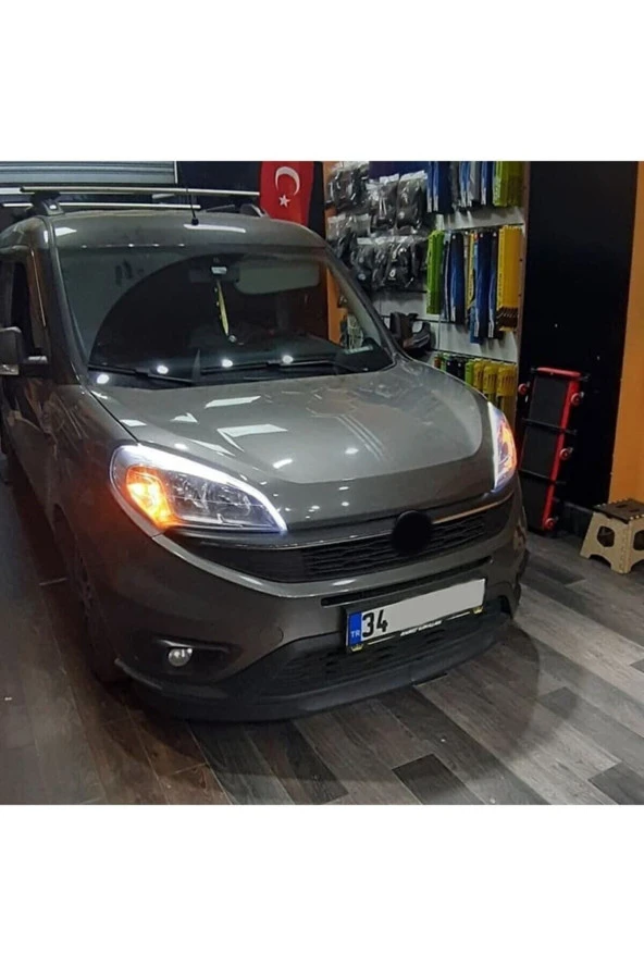 OTO H.İ.T.  Fiat Doblo 4 Uyumlu Astra H Lip 2 Parça Ön Tampon Eki 1. Sınıf Kaliteli ürün görseli