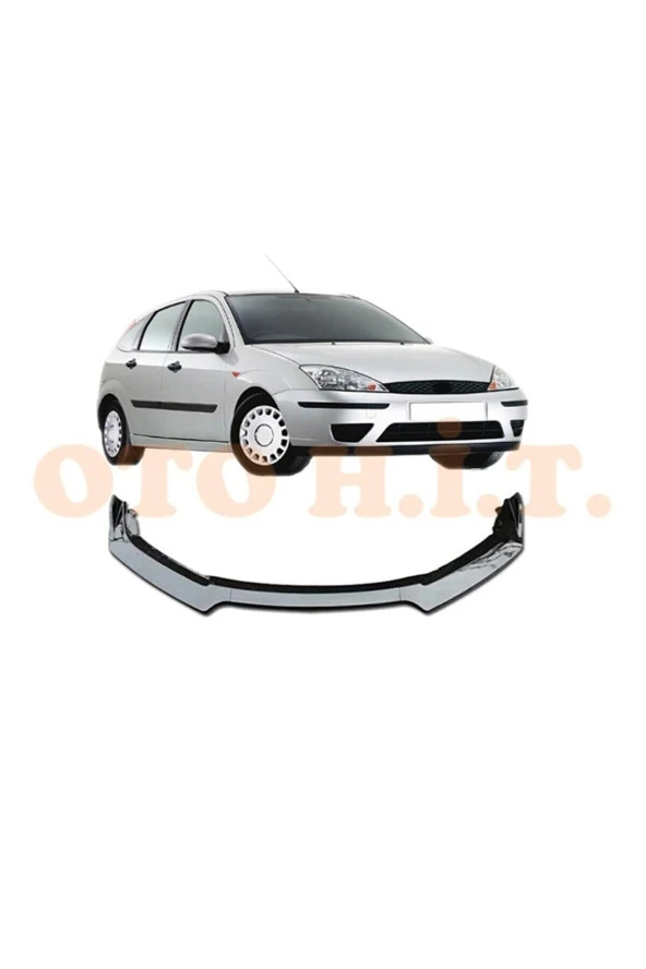 OTO H.İ.T.  Focus 1 Uyumlu Esnek Ayarlanabilir 3 Parça Kanatlı Piano Black Ön Lip ürün görseli