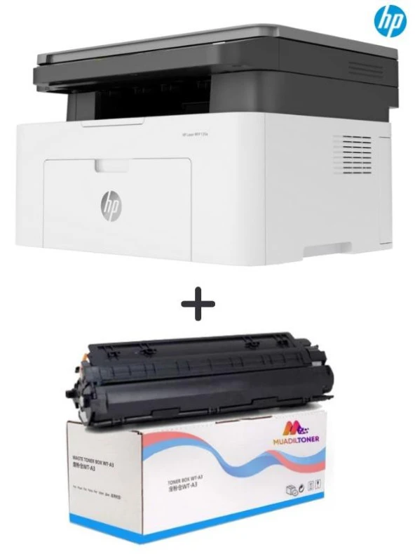 Hp 4ZB82A Laserjet Mfp 135A Yazıcı-Tarayıcı-Fotokopi+TecPrint Tam Dolu Muadil Tonerli