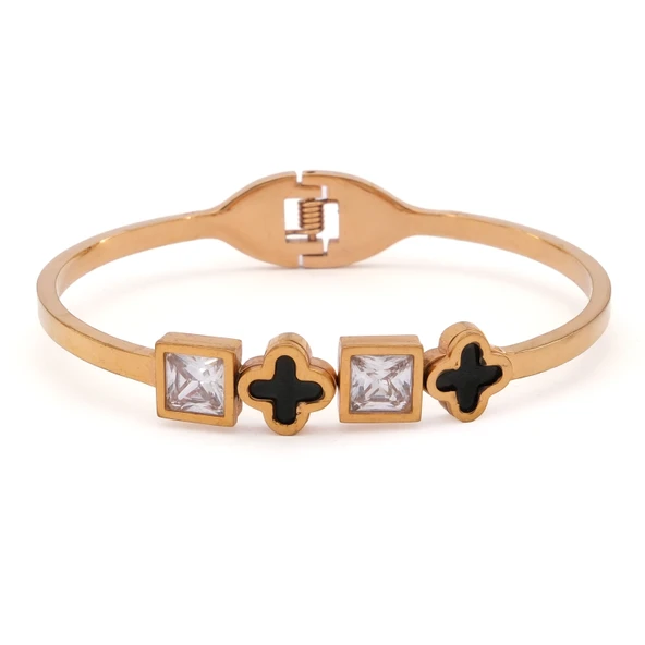 316l Çelik Rose Baget Taşlı Spor Kelepçe ürün görseli