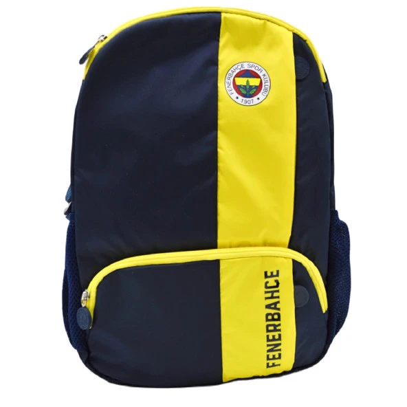 Me Çanta 2 Bölmeli Sarı Şerit Baskılı Fenerbahçe Okul Sırt Çantası 24738