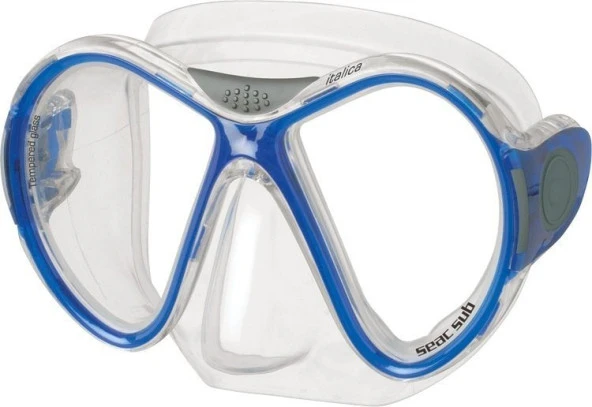 SEAC SUB MASKE ITALICA (SEFFAF SLK./MAVI CERCEVE) - 5