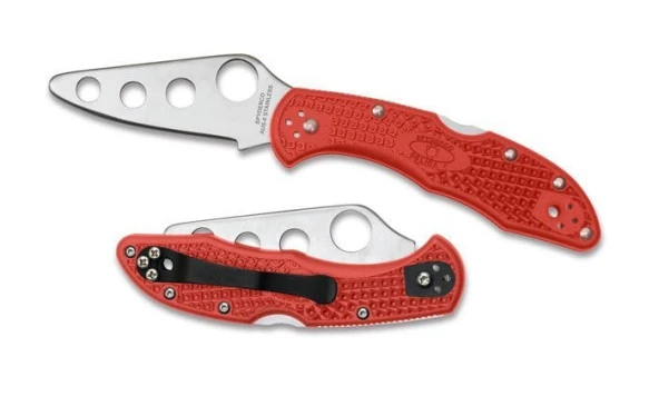 SPYDERCO C11TR DELICA TRAINER KIRMIZI CAKI - 4