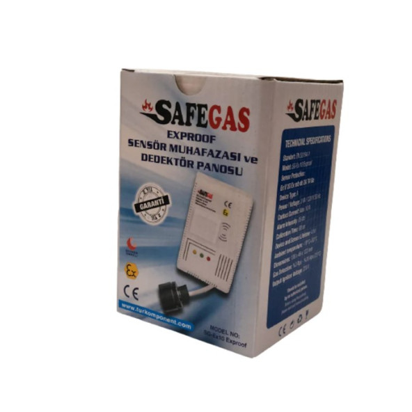 Safegas SG-EX10 Exproof Alarmlı Gaz Dedektörü
