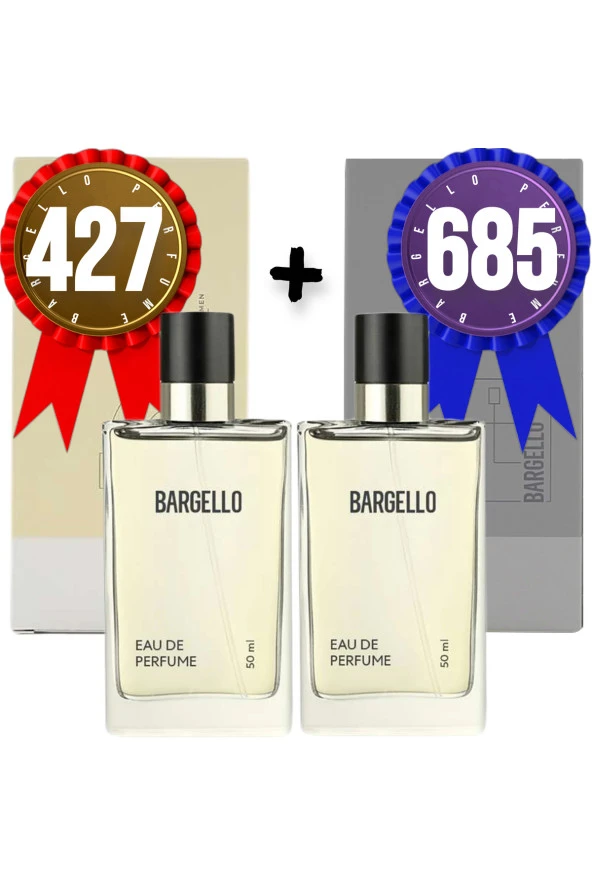BARGELLO 427 Kadın Parfüm Floral + 685 Erkek Parfüm Fresh 50 Ml EDP