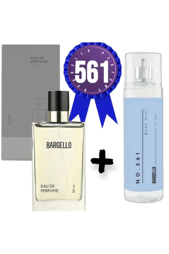 BARGELLO 561 edp Erkek Parfüm Oriental 50 ml + Bargello No : 561 Body Mist Fresh 210 Ml Edt