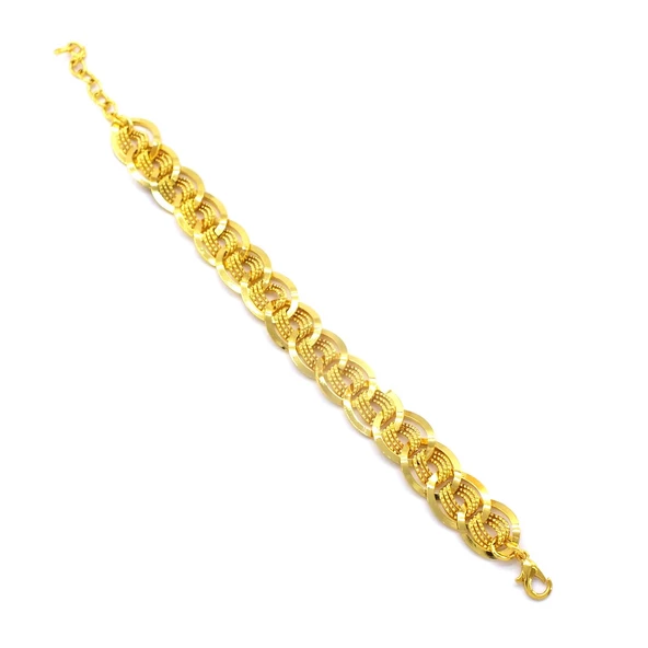 Samanyolu Bileklik 22 Ayar Altın Kaplama Lazerli BLK-997 - Resim 5