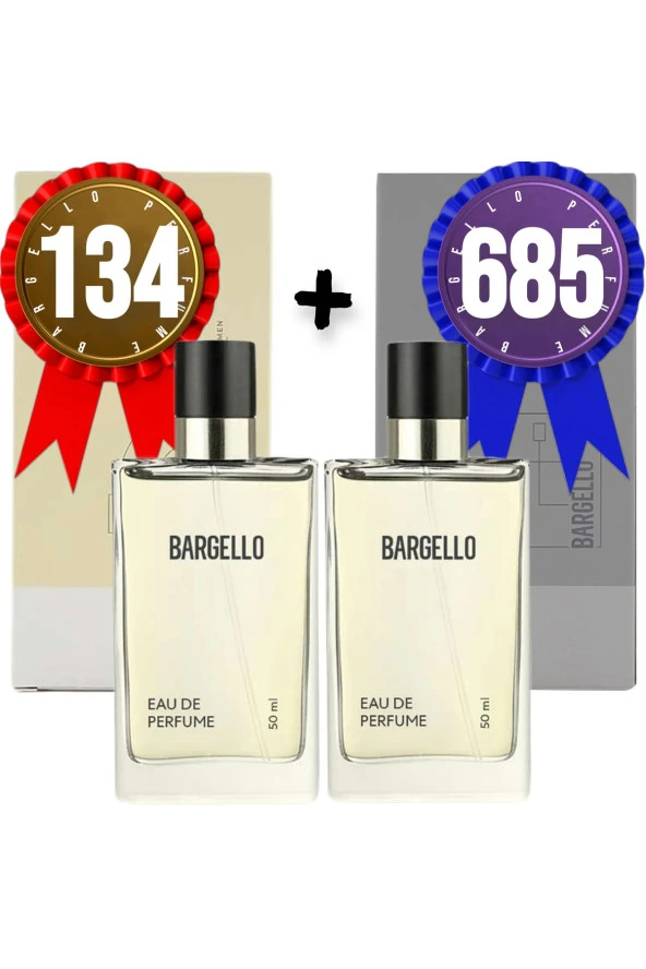 BARGELLO 134 Kadın Parfüm Oriental 685 Erkek Parfüm Fresh 50 ml Edp