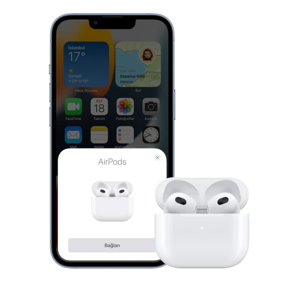 APPLE Airpods 3. Nesil Kulak İçi Bluetooth Kulaklık ve Magsafe Şarj Kutusu ( KUTU AÇIK ) - 5
