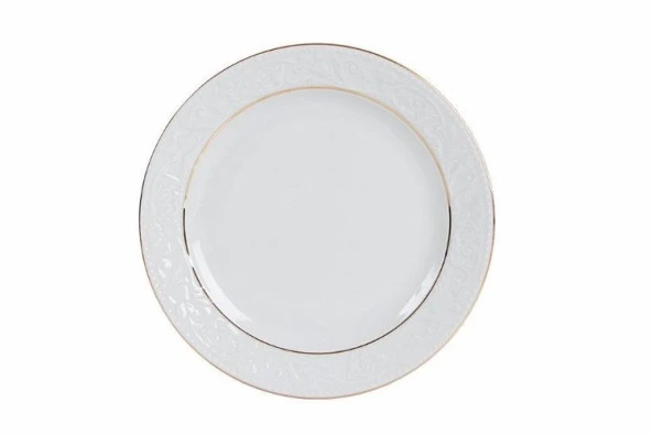 Porland Hazan Altın Yaldız Düz Tabak 20cm Tekli 04POR031036 - 2